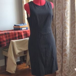 NWT J. Crew Sleeveless Sheath Dress Black Sz 10